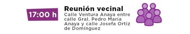 Reunión vecinal, colonia Progreso