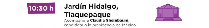 Jardín Hidalgo, Tlaquepaque Acompaño a Claudia Sheinbaum