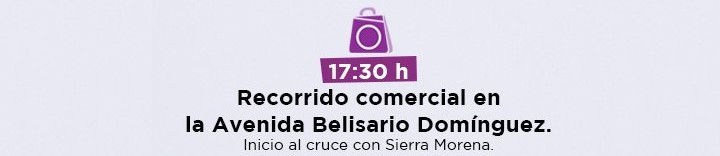 Recorrido comercial en la Avenidad Belisario Domínguez