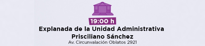 Explanada de la Unidad Administrativa Prisciliano Sánchez