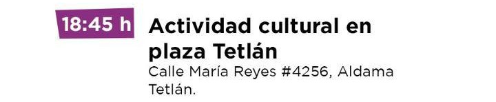 Actividad cultural en plaza Tetlán
